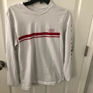 Vans shirt with red stripe